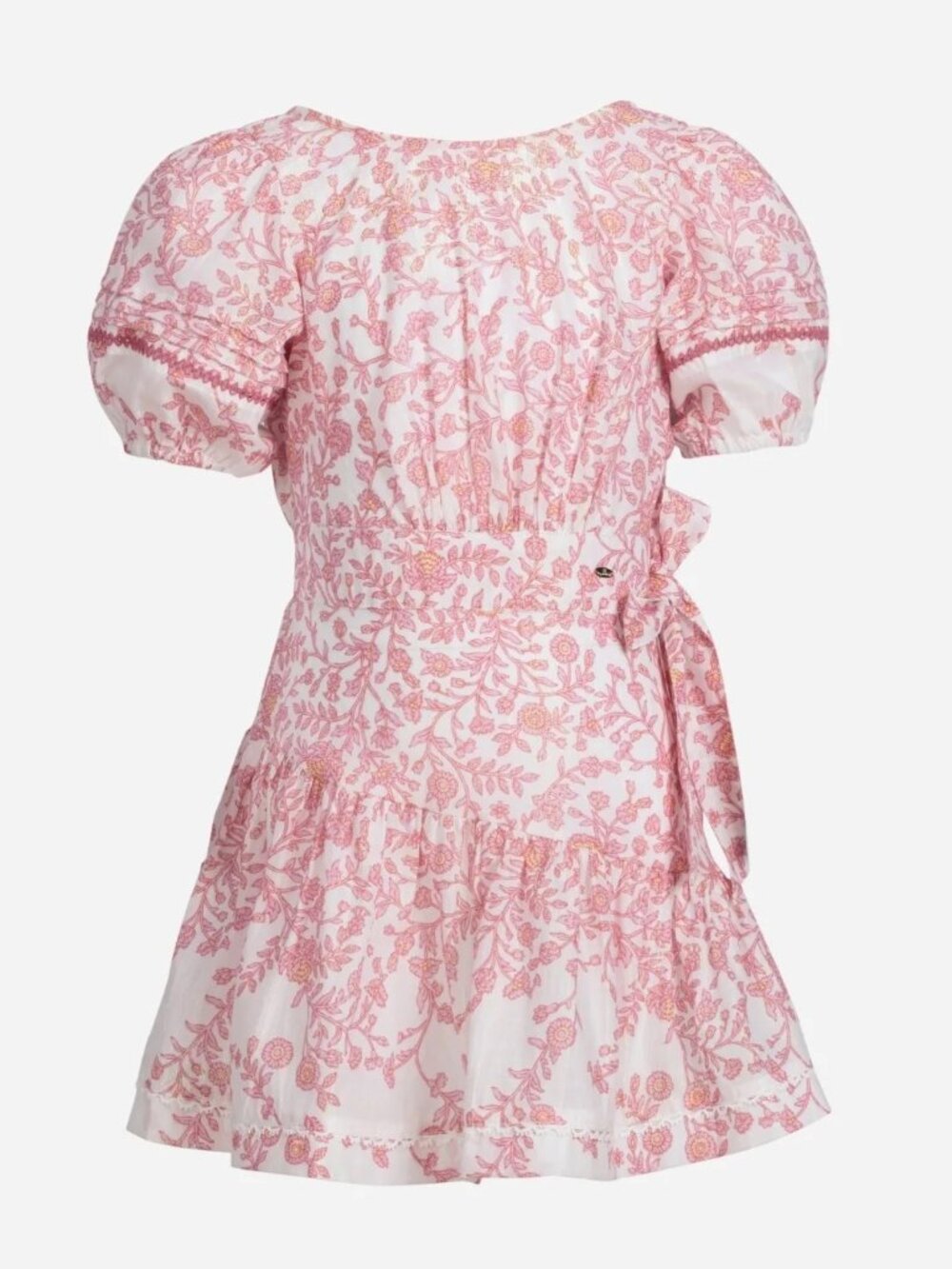 Poupette St Barth Chantal Mini Dress in Pink Lazuu Cotton‎ Metallics Size 6